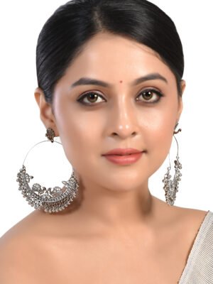 Peacock Chandbali Earrings