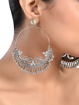 Peacock Chandbali Earrings