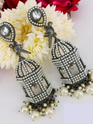 Pearl Cage Earrings