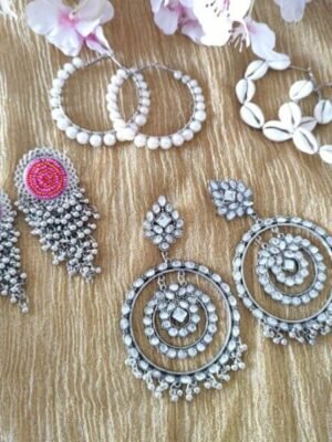 Indo Western Earring Combo Set of 4