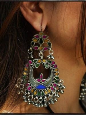 Afghan Glass Multicolor Earrings