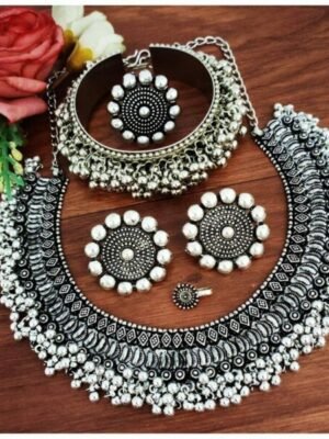 Indian Ghungroo Choker Jewelry Set of 5