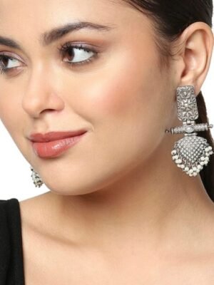 Stylish Oxidized Earrings with Pearls