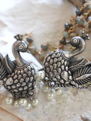 Peacock Stud Earrings