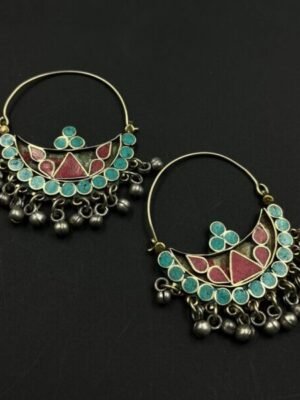 Tibitan Chandbali Earrings