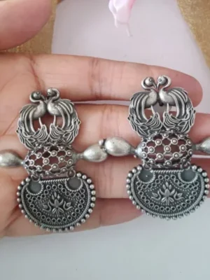 Silver Plated Trendy Earrings