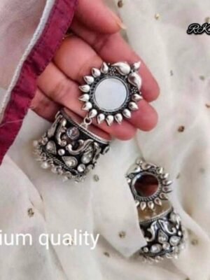 Long Mirror Celebrity Jhumka Earring