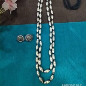 Two Layer Dholki Necklace Set