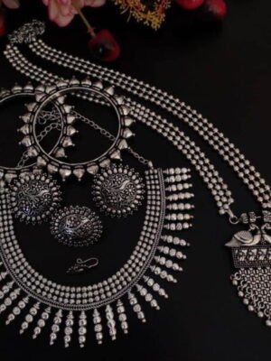 Indian Oxidized Jewellery Set