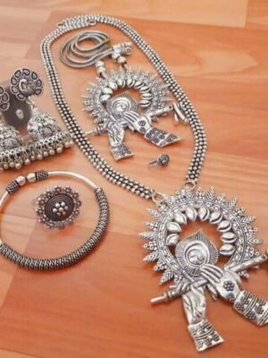 Long Baraat Necklace Set Combo