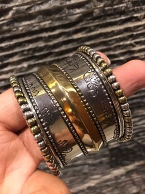 Dual tone Bangdi Bangle combo