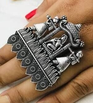 Oxidized Palki Doli Ring