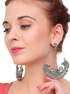 Peacock Chandbali Earrings