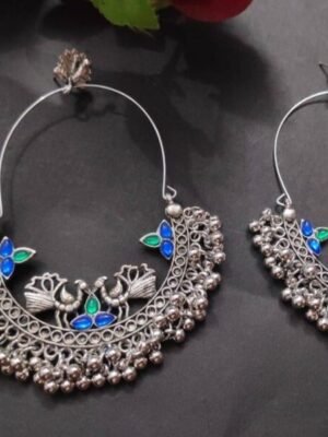 Peacock Chandbali Earrings