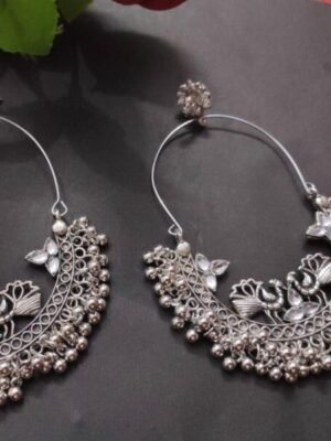 Peacock Chandbali Earrings