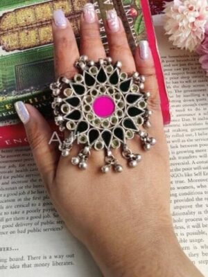 Multicolor Afghani Cocktail Rings