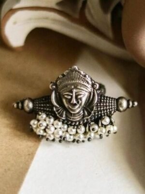 Durga Ring with Pearl