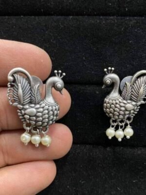 Peacock Stud Earrings