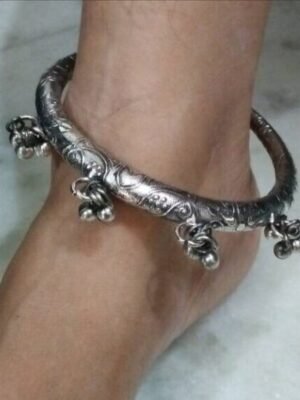 Oxidised Ghunghroo Anklet Kada