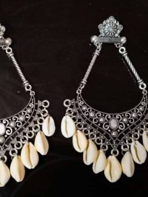 Chandbali Cowrie Earrings