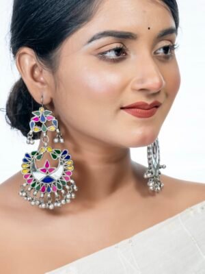 Afghan Glass Multicolor Earrings