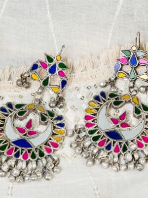 Afghan Glass Multicolor Earrings