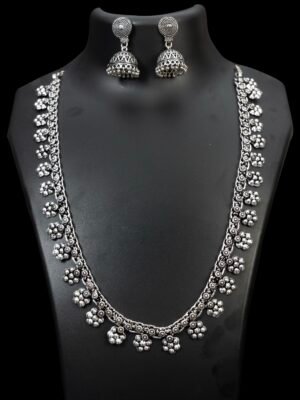 German Silver Long Necklace Set