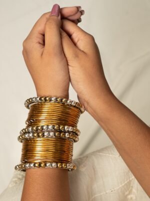 Dual Gold bangles Set Combo