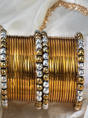 Dual Gold bangles Set Combo