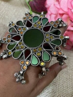 Beautiful Multicolor Afghani Cocktail Big Ring