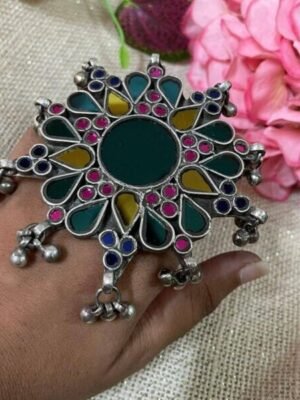 Beautiful Multicolor Afghani Cocktail Big Ring