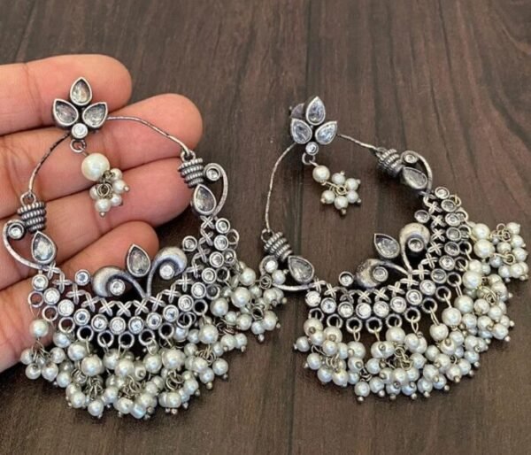 Stone Chandbali Earrings