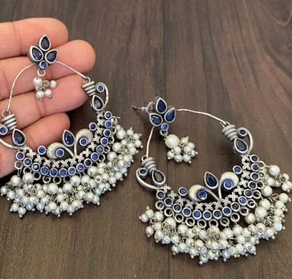 Stone Chandbali Earrings