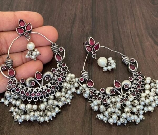 Stone Chandbali Earrings