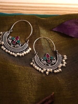 Multicolor Chandbali Earrings