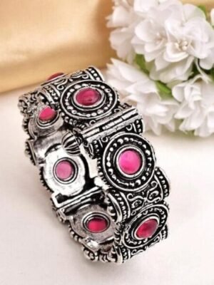 Pink Stone Kada bracelet