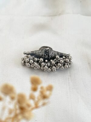 Ghungroo German Silver Traditional Finger Ring