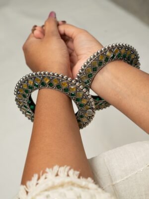 Crystal Stone Designer Kada Bracelet