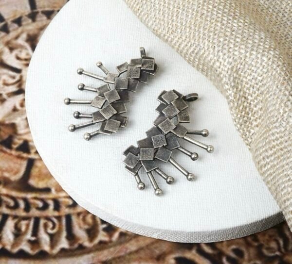 Oxidised Bugadi Earrings