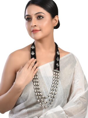 Divine Dholki Necklace with Laxmi Motifs