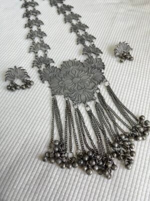 Long Lotus Necklace set