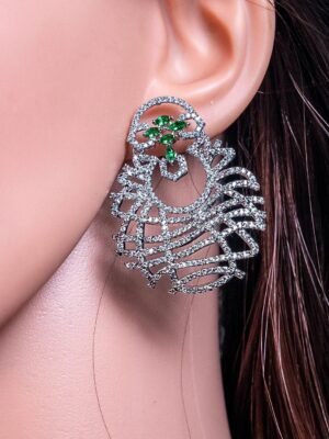 Hot Selling Pave CZ Diamond Earrings