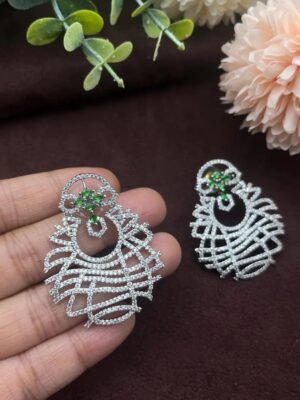 Hot Selling Pave CZ Diamond Earrings